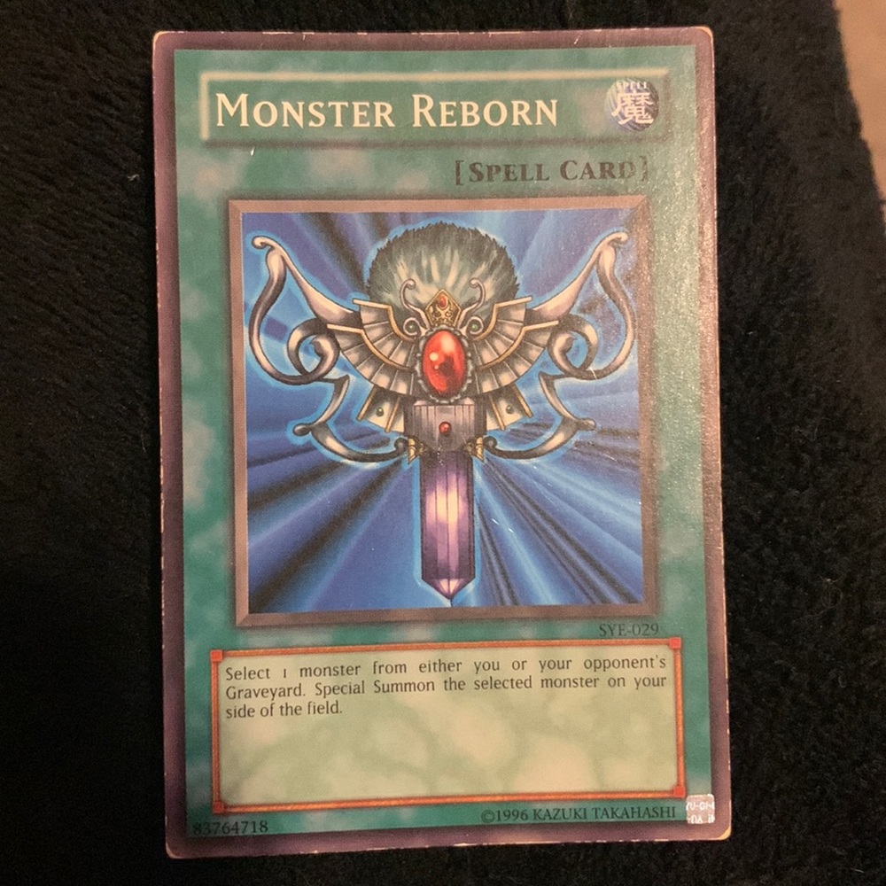 Yu-Gi-Oh Monster Reborn spell card